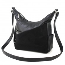 Повседневная женская сумка Voila 58415022239 черная с замшей