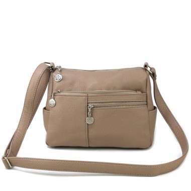 Заказать Женская сумка кросс-боди Voila 528242 бежевая в Intersumka.ua
