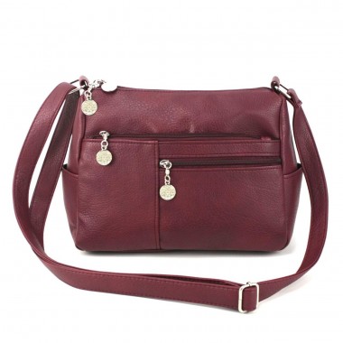 Заказать Женская сумка кросс-боди Voila 528211 бордовая в Intersumka.ua