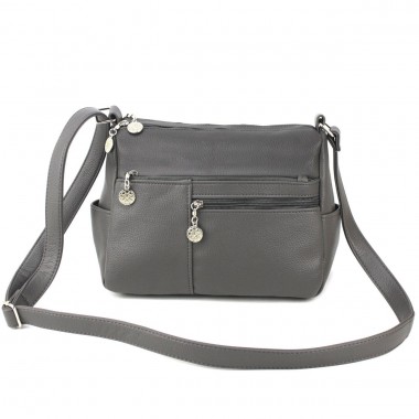 Заказать Женская сумка кросс-боди Voila 528158 серая в Intersumka.ua