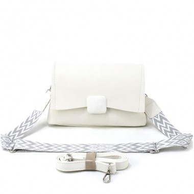 Заказать Небольшая женская сумка кросс-боди из экокожи Voila 57055217-44 белая в Intersumka.ua