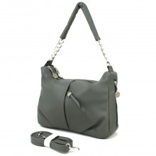 Женская сумка-хобо Voila 572171 серо-зеленая Женская сумка-хобо Voila 572171 серо-зеленая