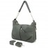 Женская сумка-хобо Voila 572171 серо-зеленая фото 1
