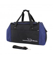 Сумка спортивная Wallaby 447 черная с синими вставками
