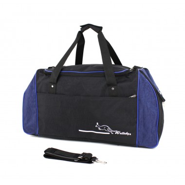 Заказать Сумка спортивная Wallaby 447 черная с синими вставками в Intersumka.ua