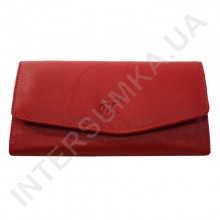Женский кожаный кошелек с наружной монетницей BK Leather 501-04 (Турция) красный гладкий