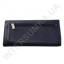 Женский кожаный кошелек с наружной монетницей BK Leather 501-5 (Турция) синий флотар