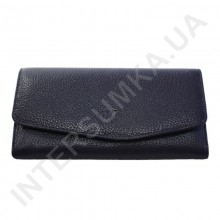 Жіночий шкіряний гаманець з зовнішньої монетницею BK Leather 501-5 (Туреччина) синій флотар