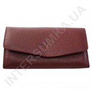Женский кожаный кошелек с наружной монетницей BK Leather 501-6 (Турция) цвет марсала флотар