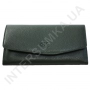 Женский кожаный кошелек с наружной монетницей BK Leather 501-7 (Турция) зеленый флотар