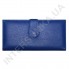 Гаманець-візитниця жіночий з натуральної шкіри Canpellini 157-304 яскраво-синій флотар в два складання фото 2