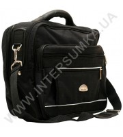 Сумка мужская полукаркас с пластмасовой ручкой Wallaby 2513 чёрная