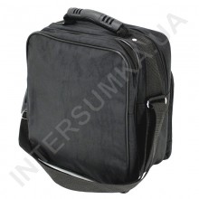Сумка чоловіча вертикальна два відділи з гумовою ручкою Wallaby 2437 чорна