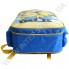 Рюкзак дитячий YO з ортопедичною спинкою 114 міньйони блакитний на 2 відділи фото 3