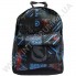 Рюкзак молодежный Wallaby 1353 черный с синим рисунком фото 2