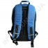 Городской рюкзак Wallaby 149 синий с чёрным с ортопедической спинкой фото 1