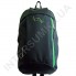 Рюкзак городской молодежный Wallaby 151 черный с ярко-зелёной отделкой
