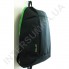 Рюкзак городской молодежный Wallaby 151 черный с ярко-зелёной отделкой фото 1