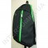 Рюкзак городской молодежный Wallaby 151 черный с ярко-зелёной отделкой фото 3