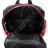Городской рюкзак EBOX 61915 чёрный с боковыми карманами и малиновыми змейками фото 2