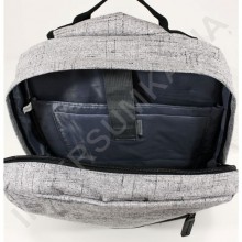Городской рюкзак EBOX 69115 серый с отделом под ноутбук