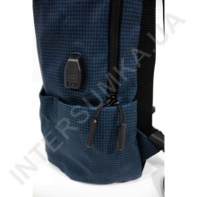 Легкий міський рюкзак WALLABY 1782 dark_blue 1 відділ + usb