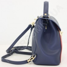 Жіночий рюкзак Wallaby 55548149 синій + червоний Екокожа