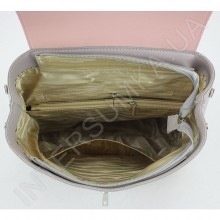 Жіночий рюкзак Voila 18138138 сірий+рожевий ЕКОКОЖА